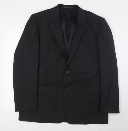 Mens UK Size 44 Charlton Gray Big & Tall Grey Suit Jacket