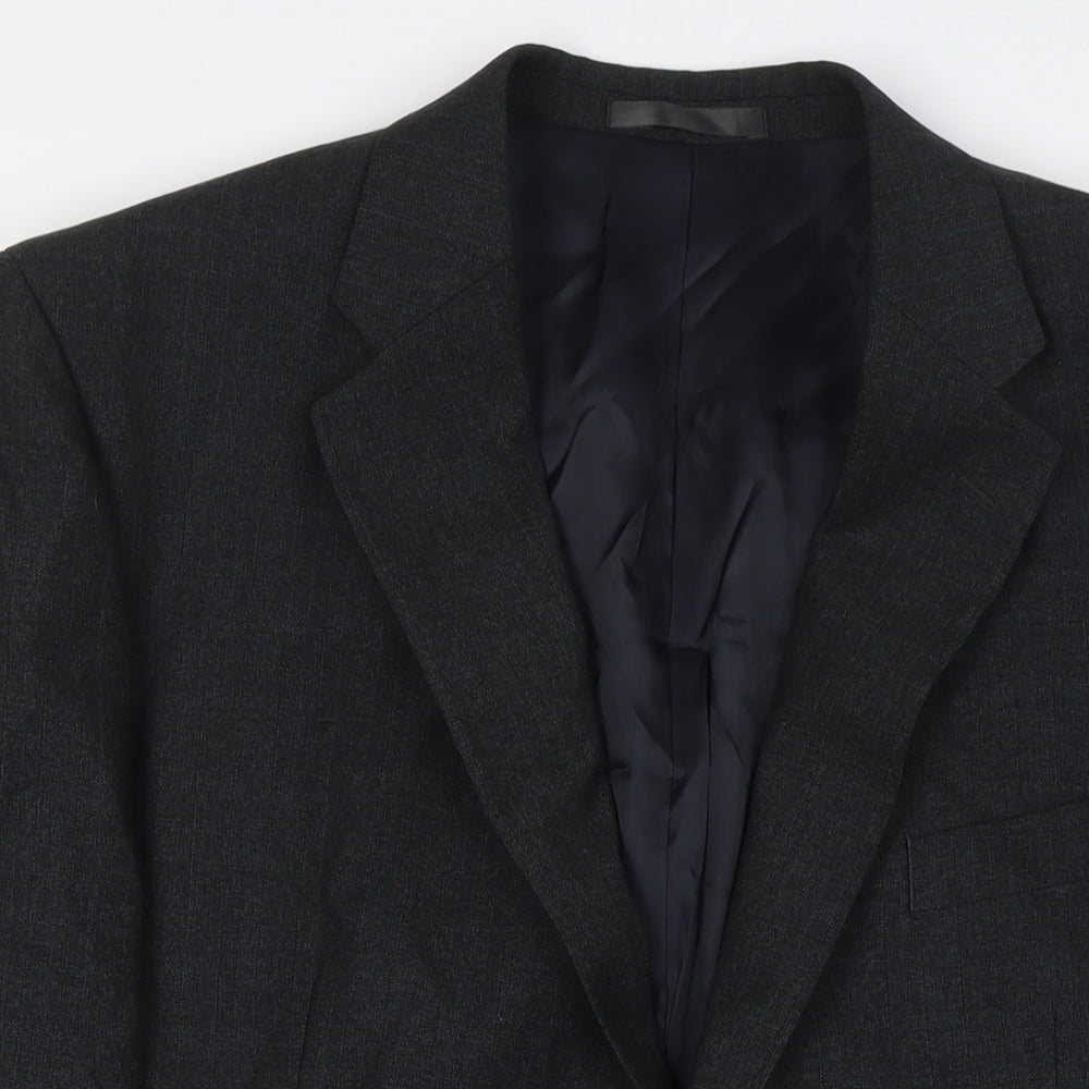 Mens UK Size 44 Charlton Gray Big & Tall Grey Suit Jacket