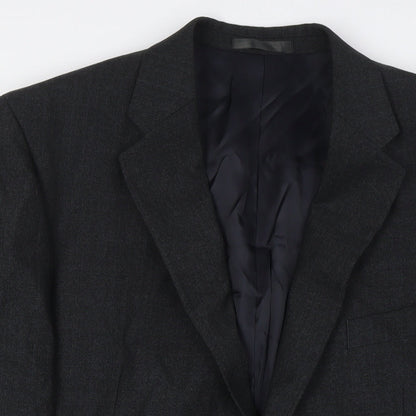 Mens UK Size 44 Charlton Gray Big & Tall Grey Suit Jacket