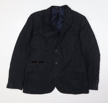 Mens UK Size 42 Racing Green Regular Blue Suit Jacket