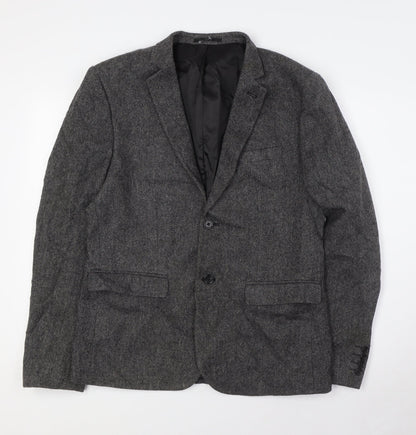 Mens UK Size 40 New Look Regular Grey Suit Jacket