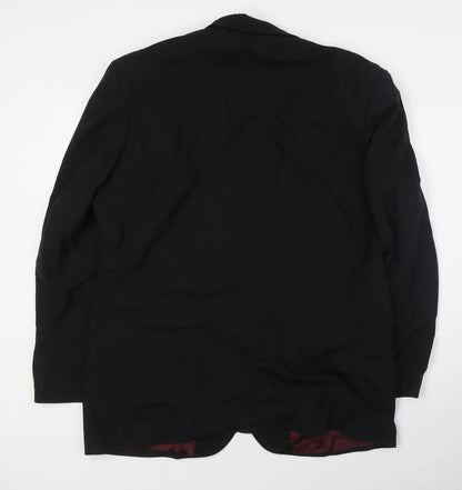 Mens UK Size 44 Marks and Spencer Big & Tall Black Suit Tuxedo
