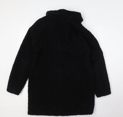 Womens UK Size 10 Capsule Black Overcoat