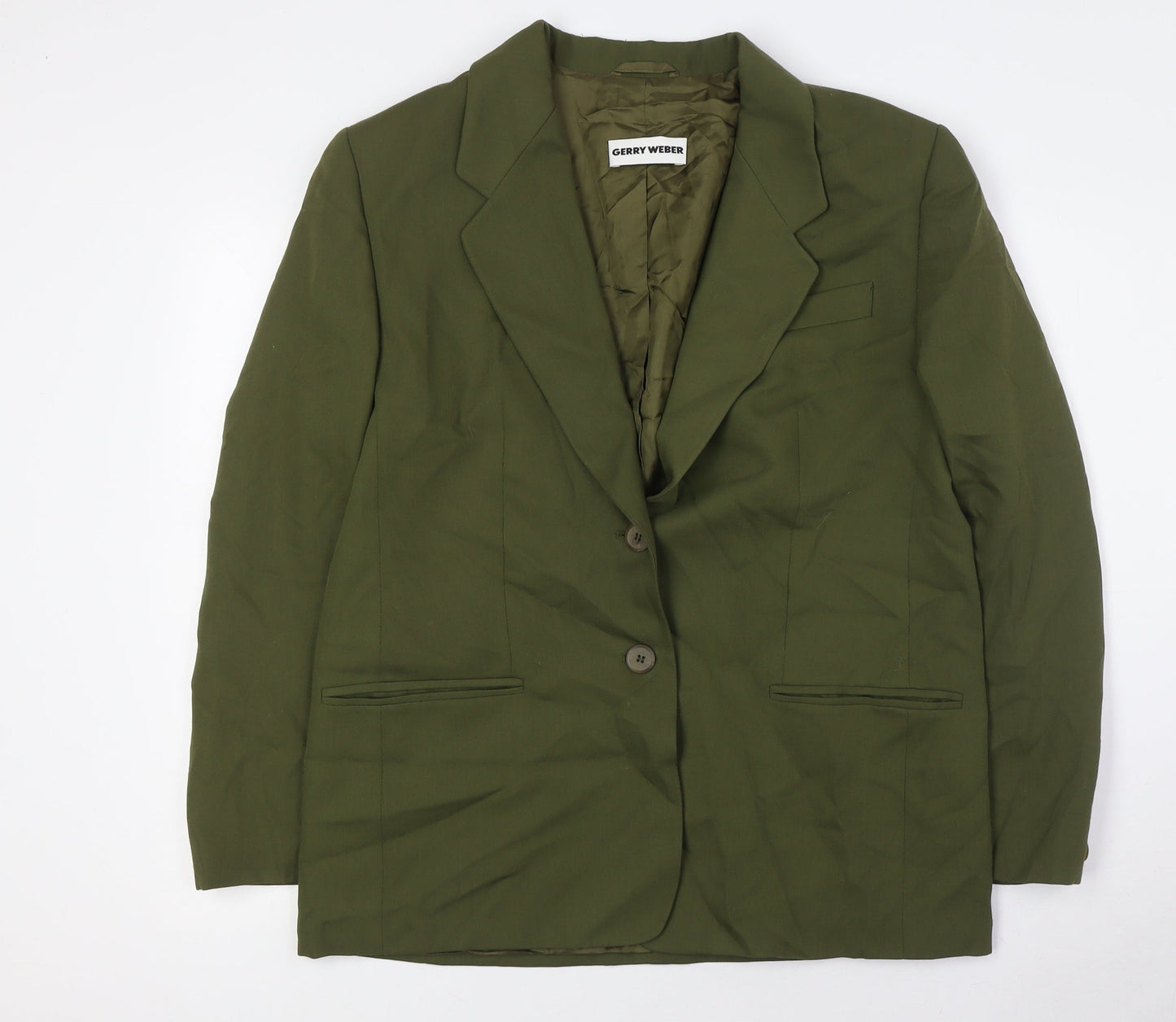 Gerry Weber Womens Green Jacket Size 14 Button