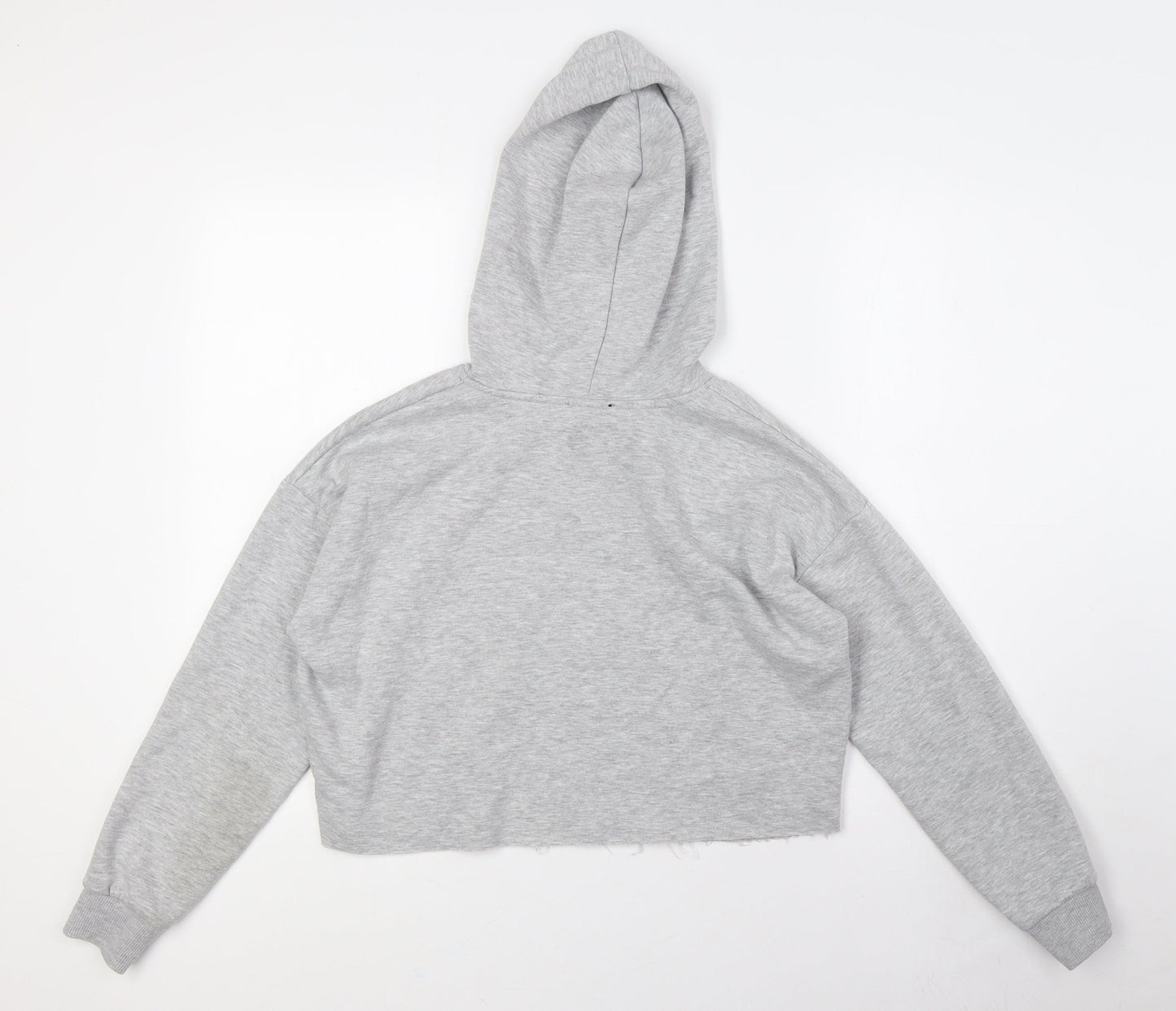915 Generation Girls Grey Polyester Pullover Hoodie Size 12-13 Years - Raw Hem