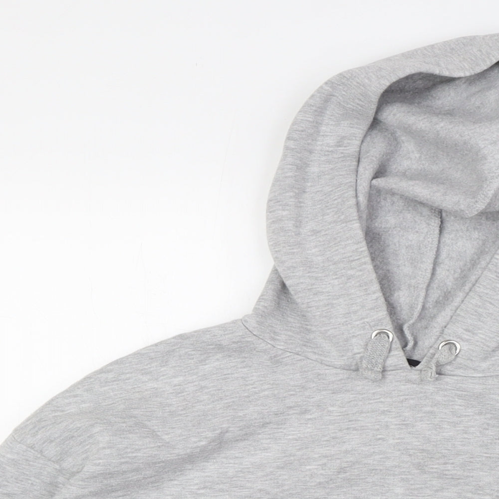915 Generation Girls Grey Polyester Pullover Hoodie Size 12-13 Years - Raw Hem