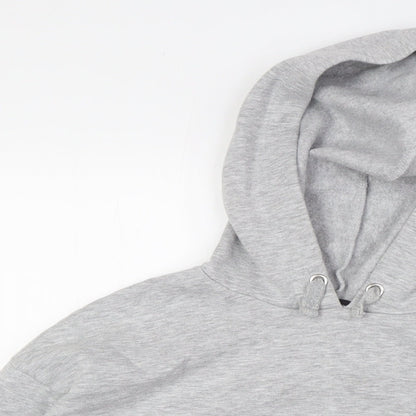 915 Generation Girls Grey Polyester Pullover Hoodie Size 12-13 Years - Raw Hem