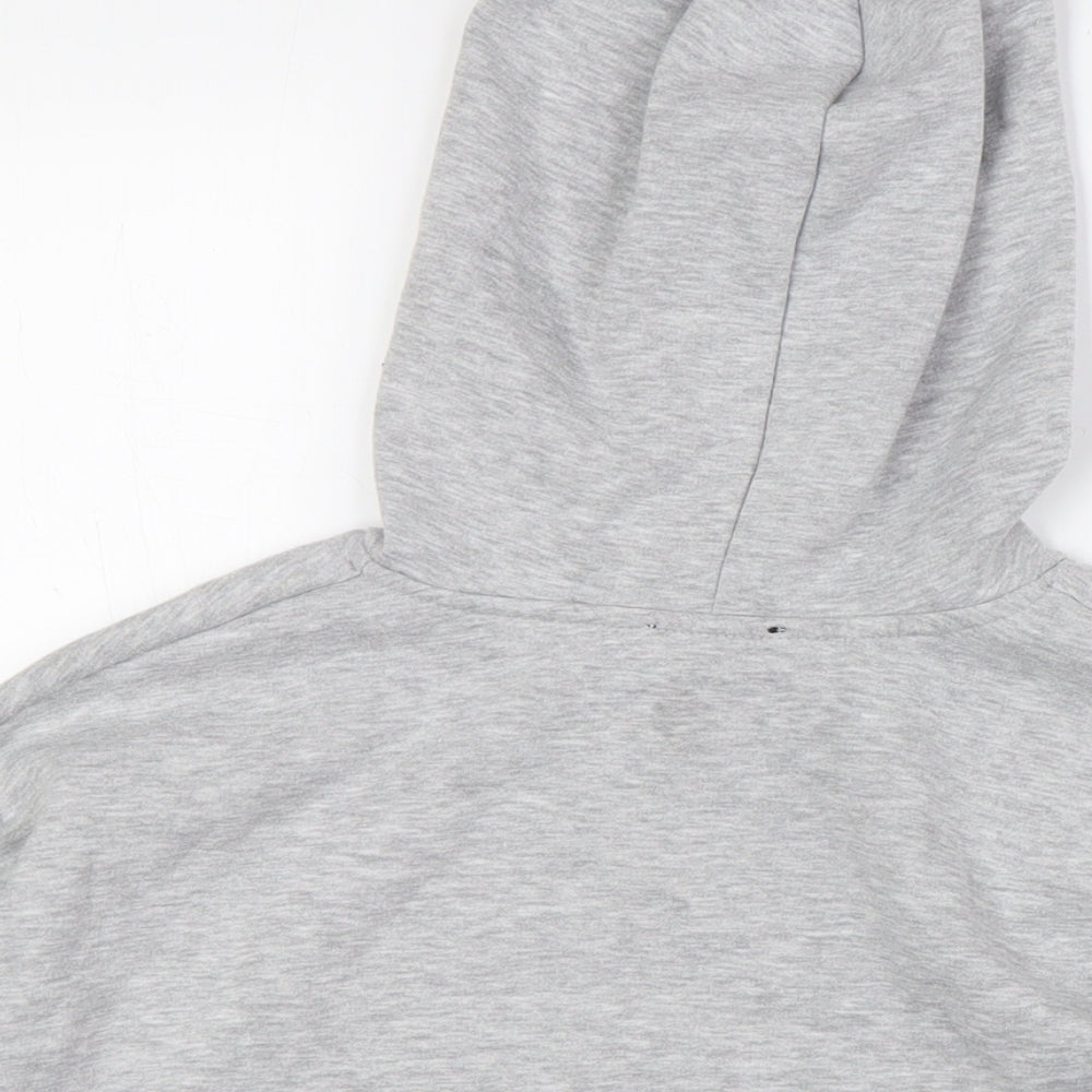915 Generation Girls Grey Polyester Pullover Hoodie Size 12-13 Years - Raw Hem