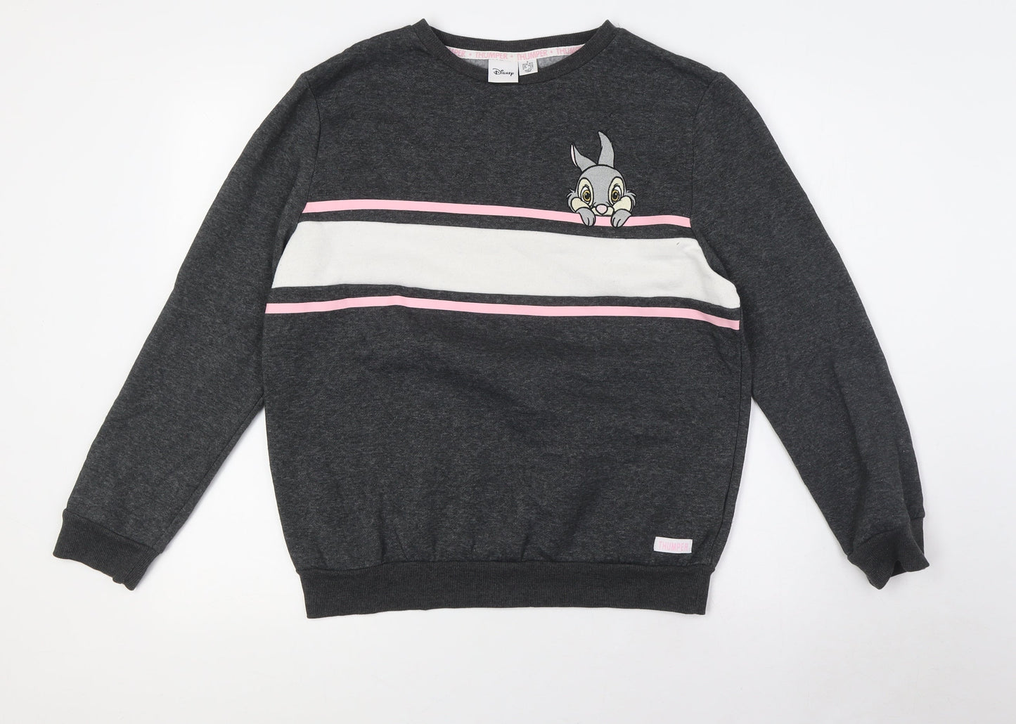 Womens UK Size S Disney Grey Pullover Sweatshirt