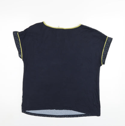 Womens UK Size 10 NEXT Blue Basic T-Shirt