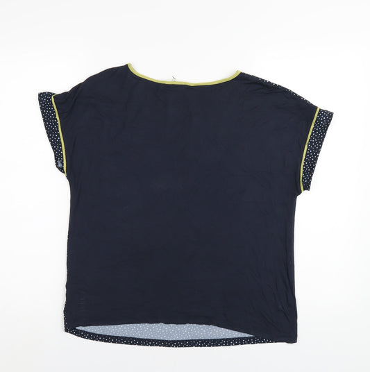 Womens UK Size 10 NEXT Blue Basic T-Shirt