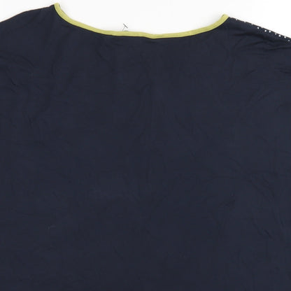 Womens UK Size 10 NEXT Blue Basic T-Shirt