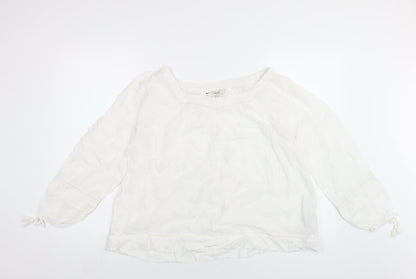 Womens UK Size 8 NEXT White Basic Blouse