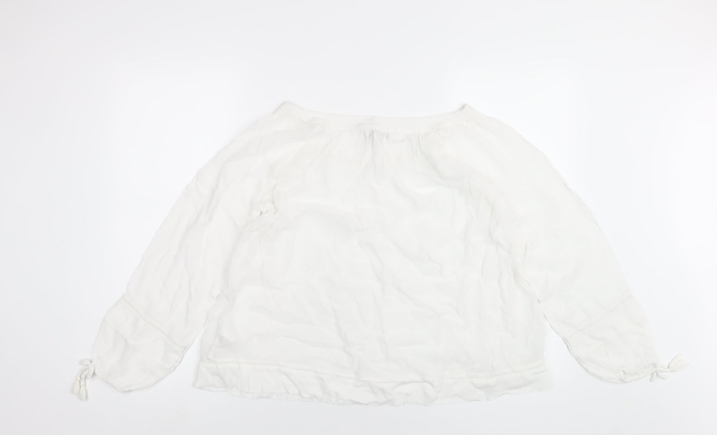 Womens UK Size 8 NEXT White Basic Blouse