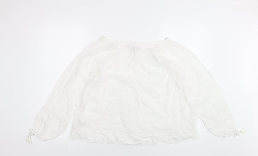 Womens UK Size 8 NEXT White Basic Blouse