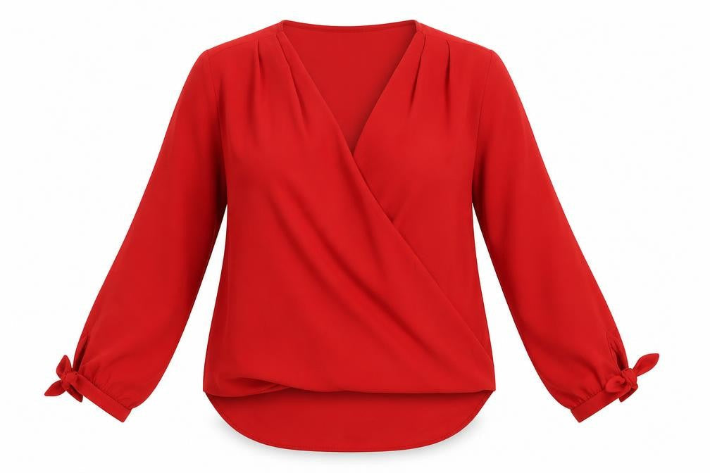 Womens UK Size 10 Wallis Red Basic Blouse