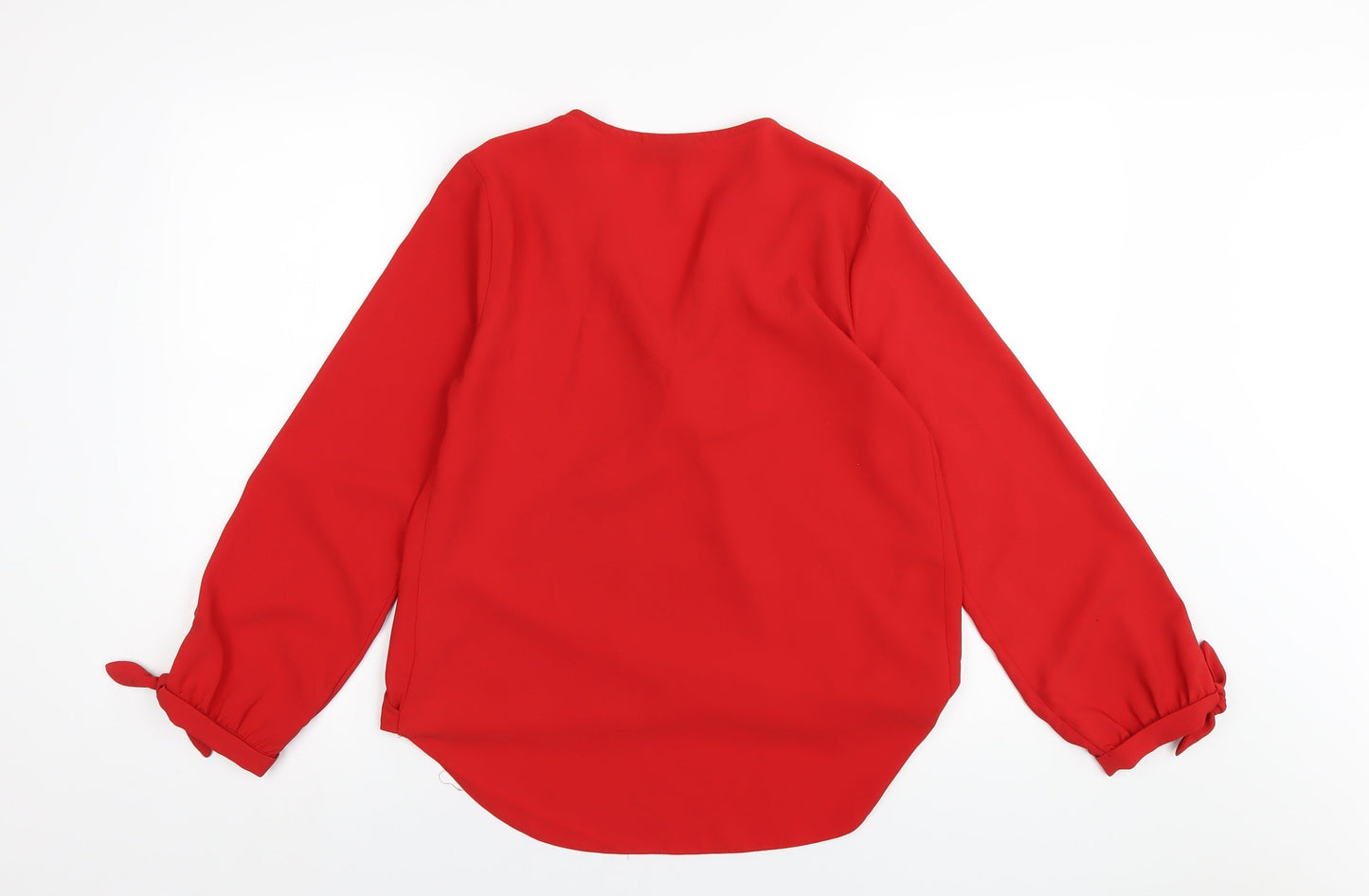 Womens UK Size 10 Wallis Red Basic Blouse