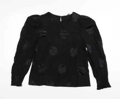 Womens UK Size 14 NEXT Black Basic Blouse