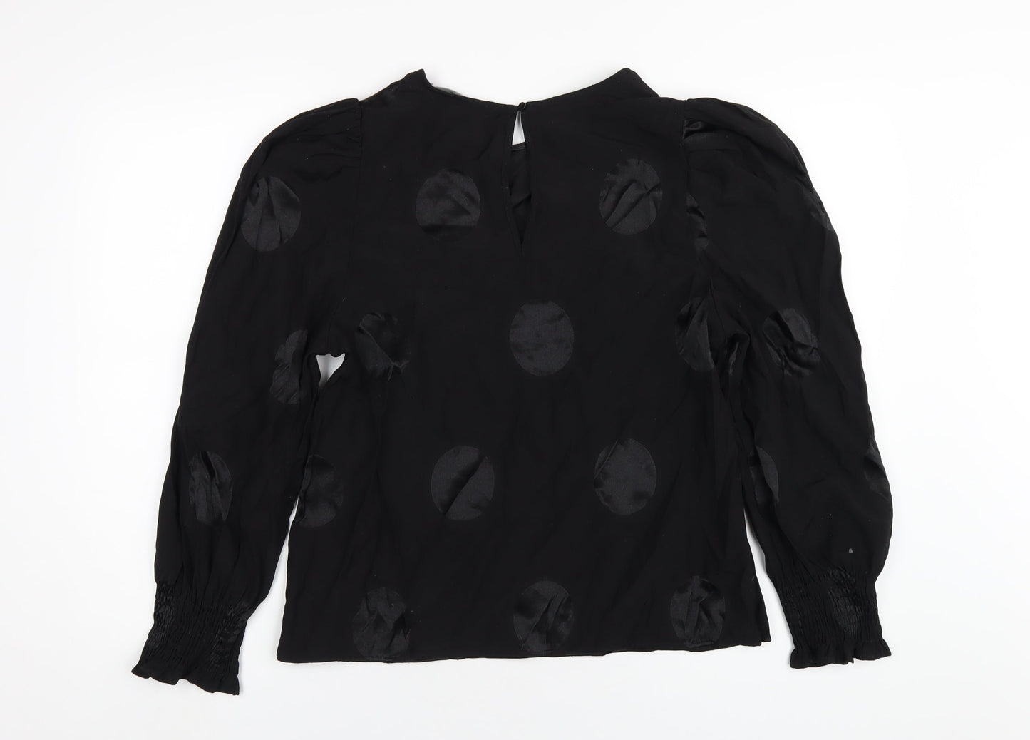 Womens UK Size 14 NEXT Black Basic Blouse