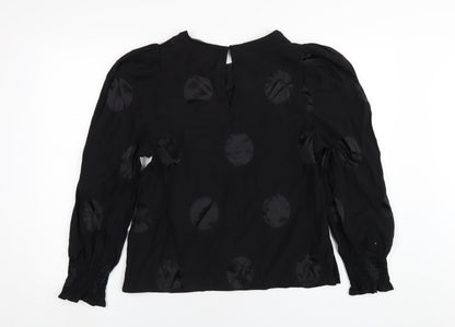 Womens UK Size 14 NEXT Black Basic Blouse