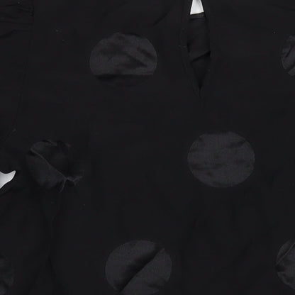 Womens UK Size 14 NEXT Black Basic Blouse