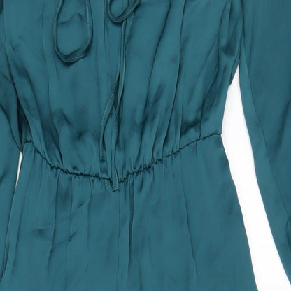 Zara Womens Blue Polyester Jumpsuit One-Piece Size XS L27 in Pullover