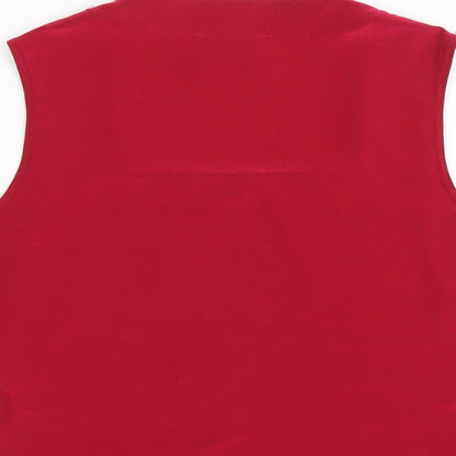 Womens UK Size 12 Minuet Red Basic Tank
