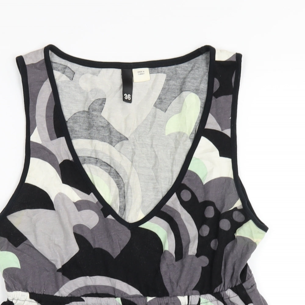Womens UK Size 8 H&M Multicoloured Basic Tank
