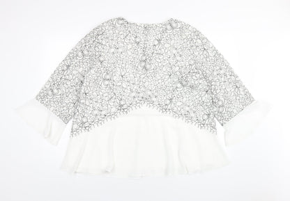 Womens UK Size 18 Together White Basic Blouse
