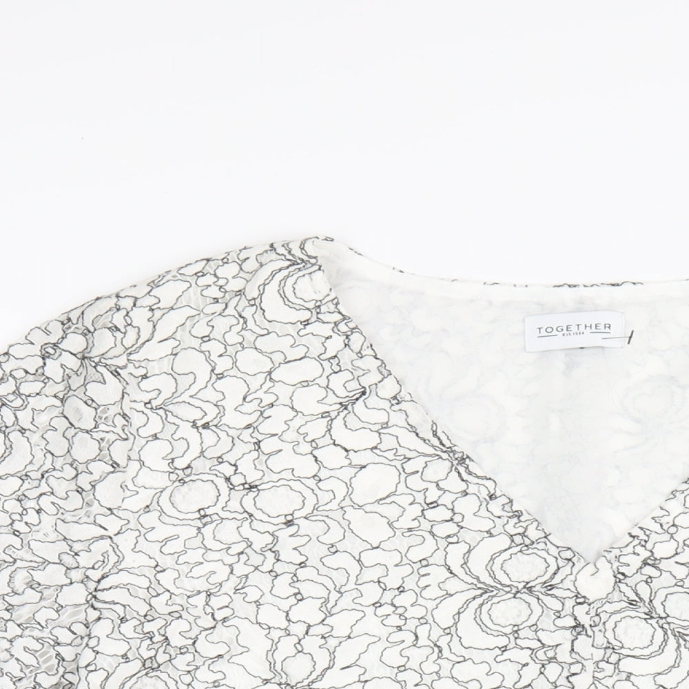 Womens UK Size 18 Together White Basic Blouse