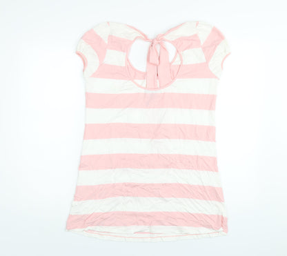 Womens UK Size 16 SAVIDA Pink Basic T-Shirt