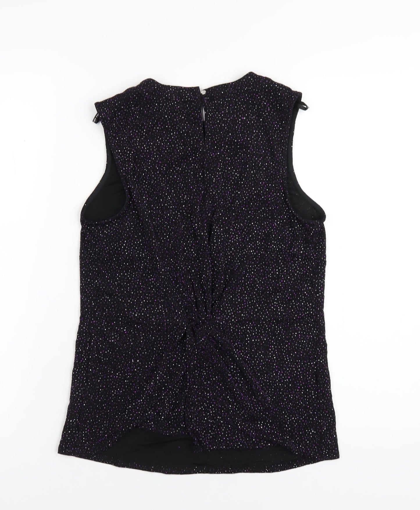 Womens UK Size 10 Dorothy Perkins Black Basic T-Shirt