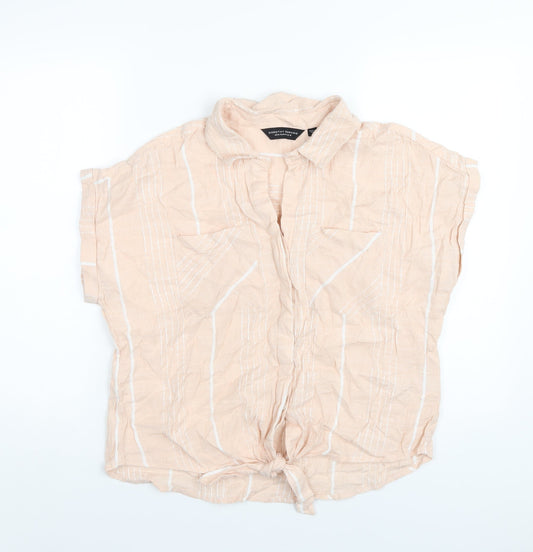Womens UK Size 16 Dorothy Perkins Pink Basic Button-Up