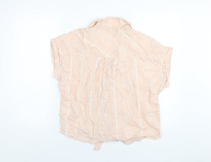 Womens UK Size 16 Dorothy Perkins Pink Basic Button-Up