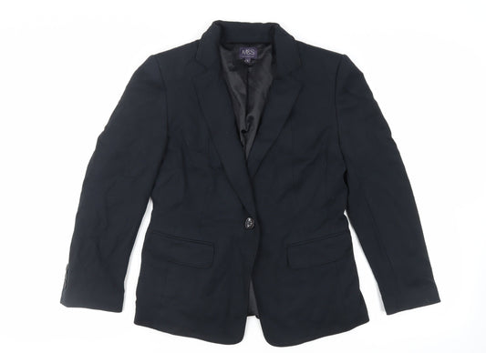 Womens UK Size 12 Marks and Spencer Black Jacket