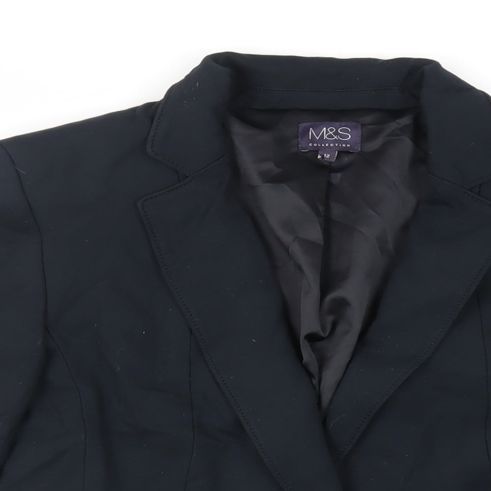 Womens UK Size 12 Marks and Spencer Black Jacket