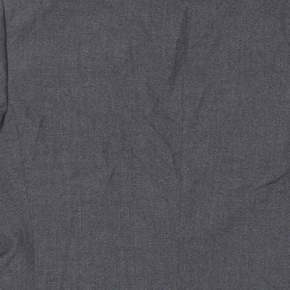 Autograph Mens Grey Geometric Polyester Jacket Suit Jacket Size 38 Regular