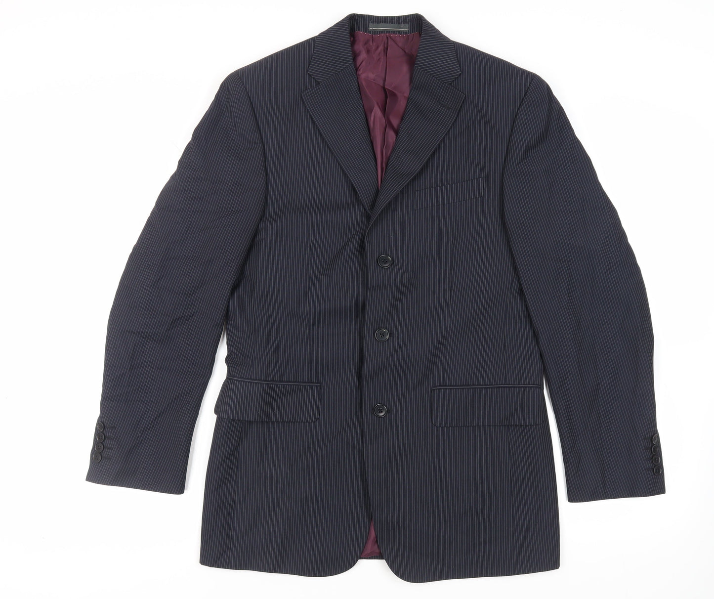 Mens UK Size 36 Greenwoods Regular Blue Suit Jacket