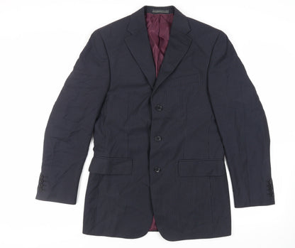 Mens UK Size 36 Greenwoods Regular Blue Suit Jacket