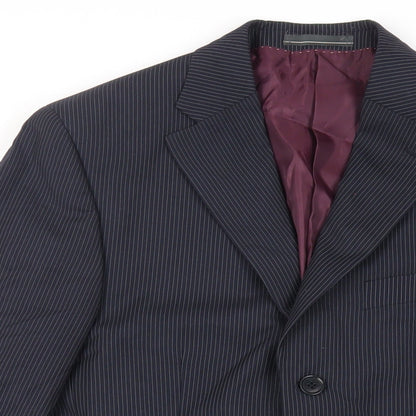 Mens UK Size 36 Greenwoods Regular Blue Suit Jacket