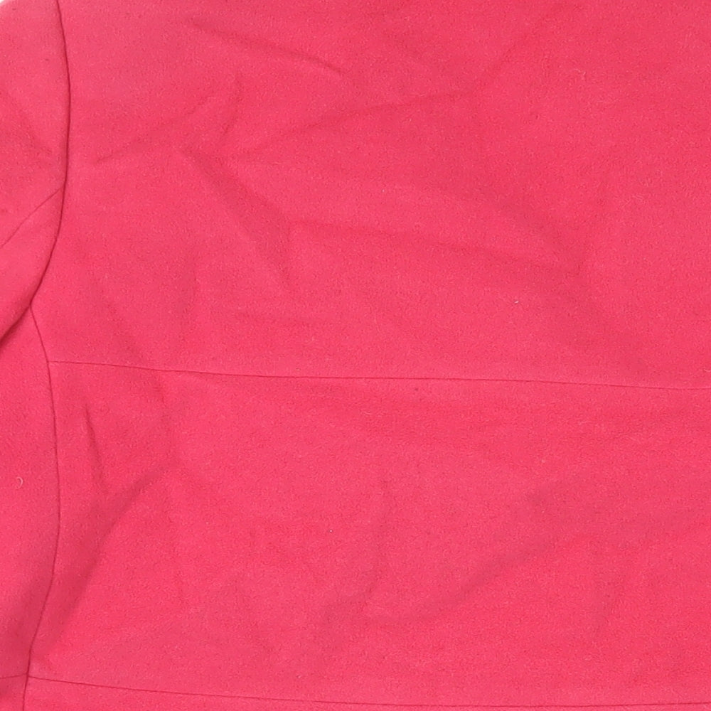 Basler Womens Pink Wool Cashmere Pea Coat Size 16