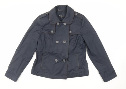 Autograph Womens Blue Jacket Size 12 Button