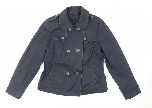 Autograph Womens Blue Jacket Size 12 Button