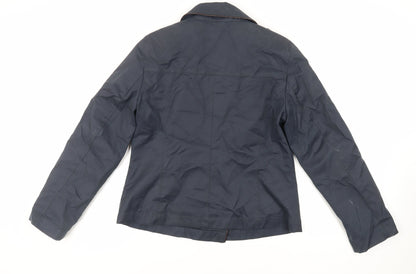 Autograph Womens Blue Jacket Size 12 Button