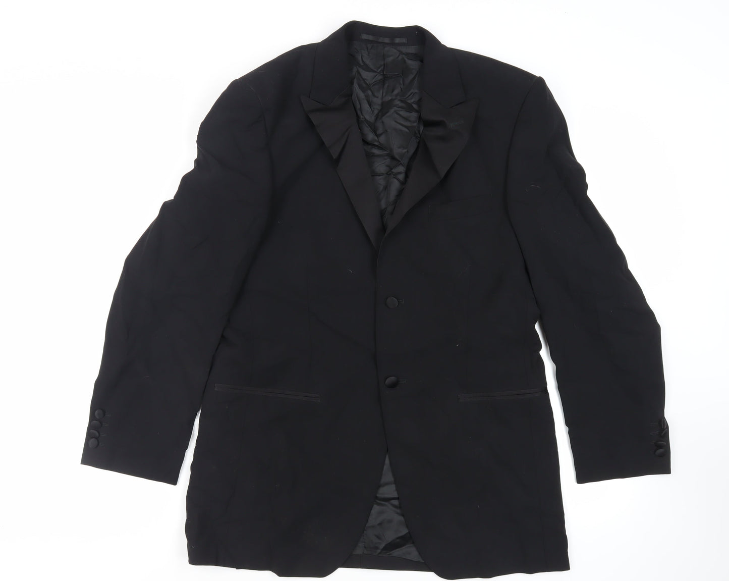 Mens UK Size 38 Cecil Gee Regular Black Suit Jacket