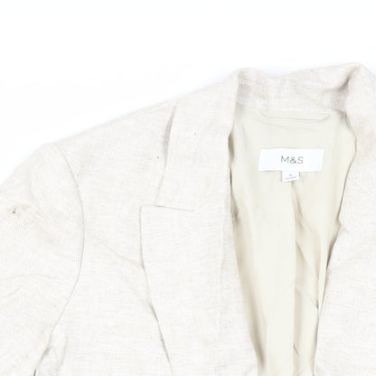 Womens UK Size 16 Marks and Spencer Beige Jacket