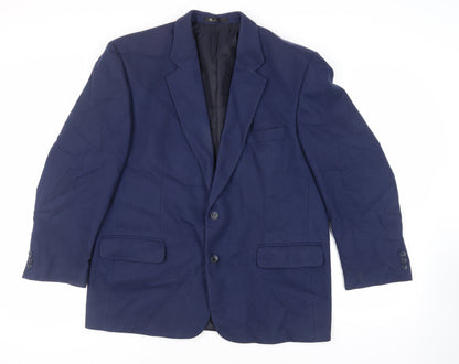Mens UK Size 44 BHS Regular Blue Suit Jacket