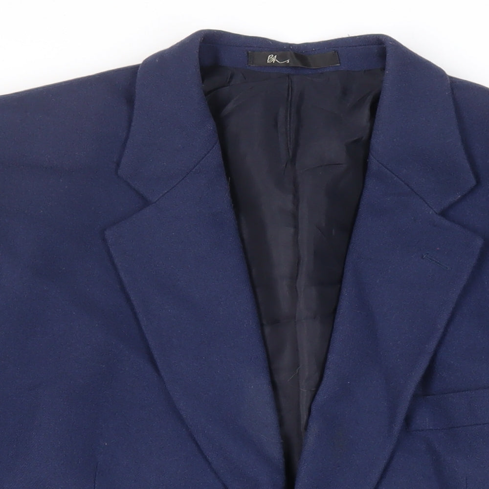 Mens UK Size 44 BHS Regular Blue Suit Jacket