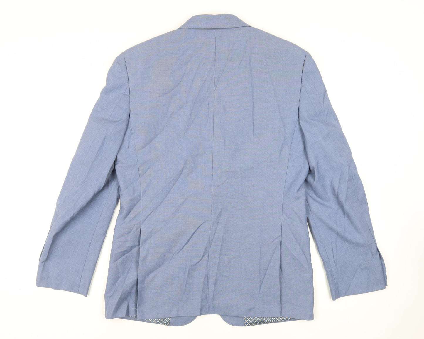Mens UK Size 40 Burton Regular Blue Suit Jacket