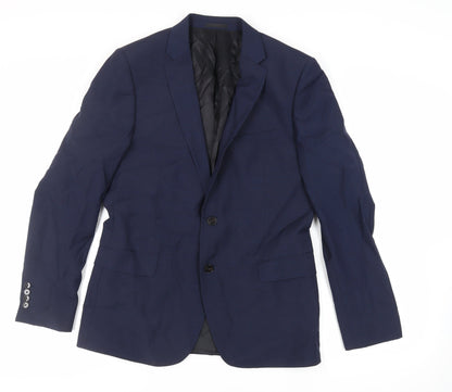 Mens UK Size 40 John Lewis Regular Blue Suit Jacket